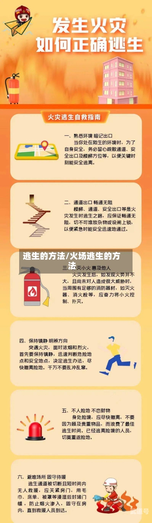 逃生的方法/火场逃生的方法