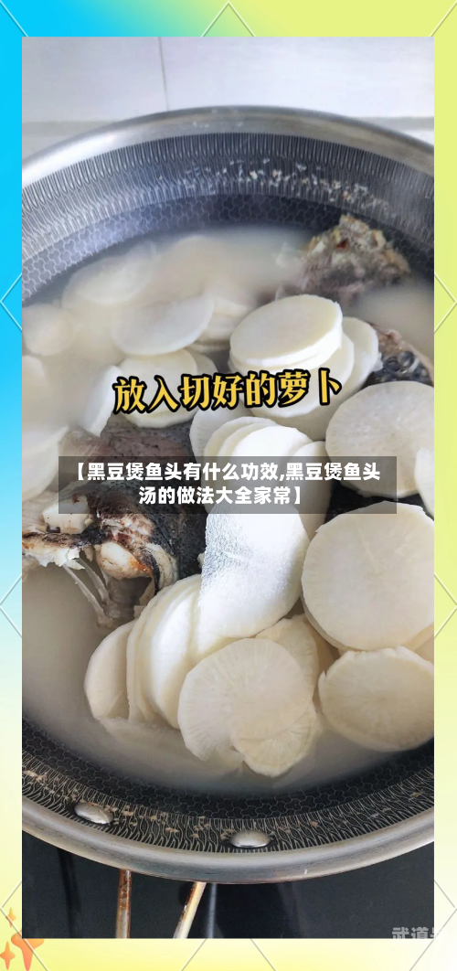 【黑豆煲鱼头有什么功效,黑豆煲鱼头汤的做法大全家常】