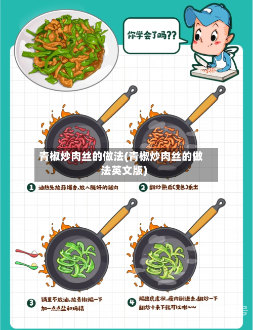 青椒炒肉丝的做法(青椒炒肉丝的做法英文版)