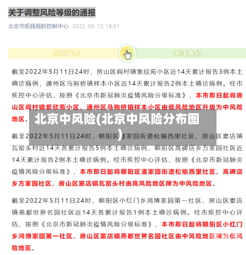 北京中风险(北京中风险分布图)