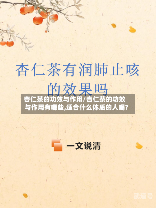 杏仁茶的功效与作用/杏仁茶的功效与作用有哪些,适合什么体质的人喝?