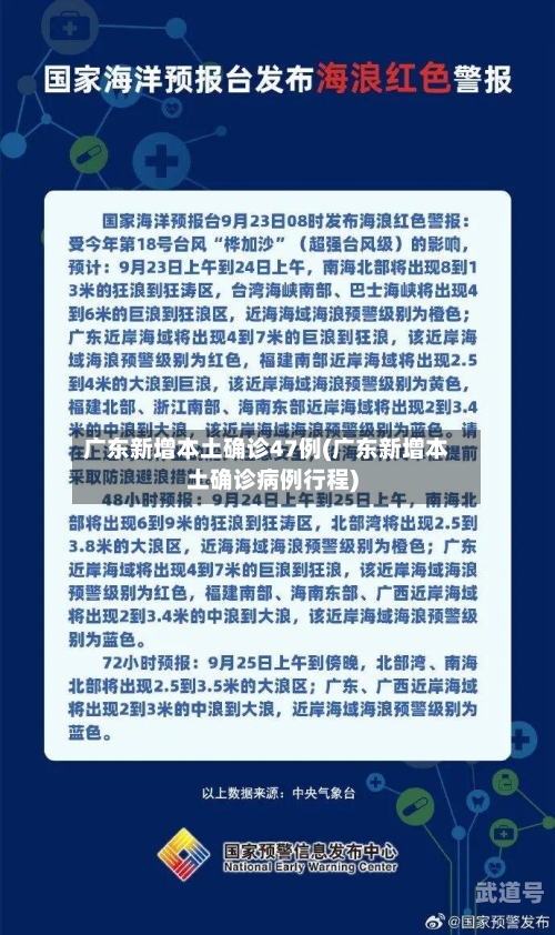 广东新增本土确诊47例(广东新增本土确诊病例行程)