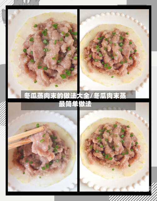 冬瓜蒸肉末的做法大全/冬瓜肉末蒸最简单做法