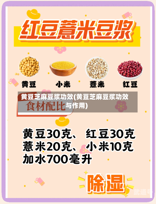 黄豆芝麻豆浆功效(黄豆芝麻豆浆功效与作用)