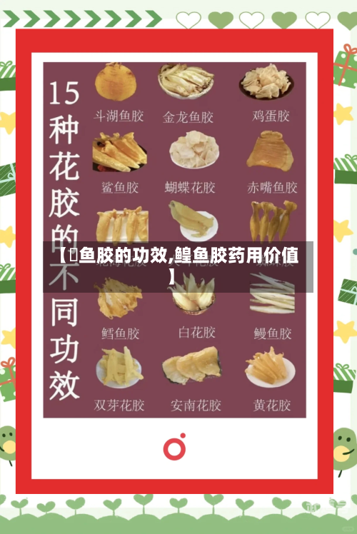 【鮸鱼胶的功效,鳇鱼胶药用价值】
