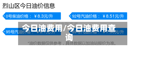今日油费用/今日油费用查询