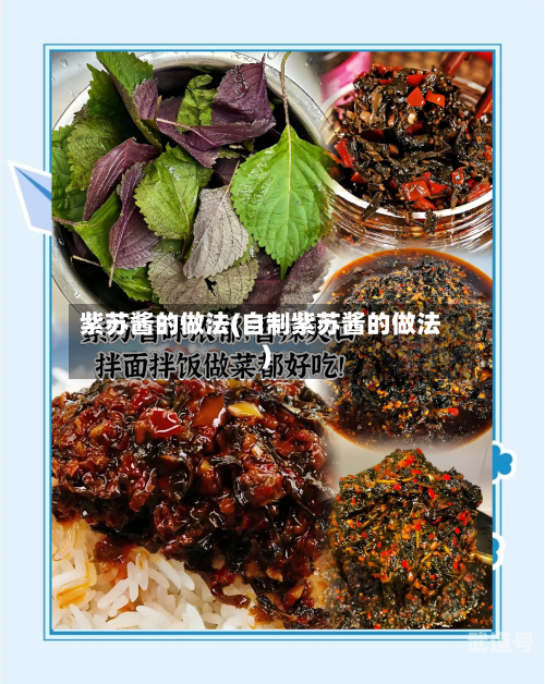 紫苏酱的做法(自制紫苏酱的做法)
