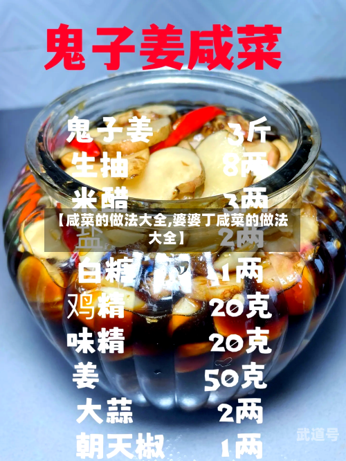 【咸菜的做法大全,婆婆丁咸菜的做法大全】