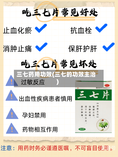 三七药用功效(三七的功效主治)