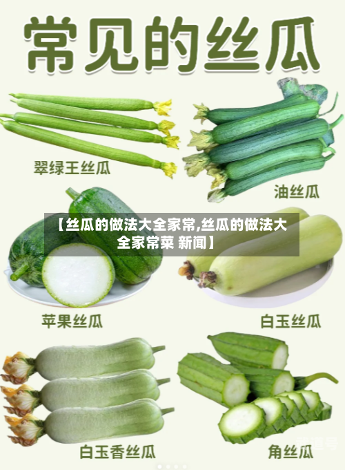 【丝瓜的做法大全家常,丝瓜的做法大全家常菜 新闻】