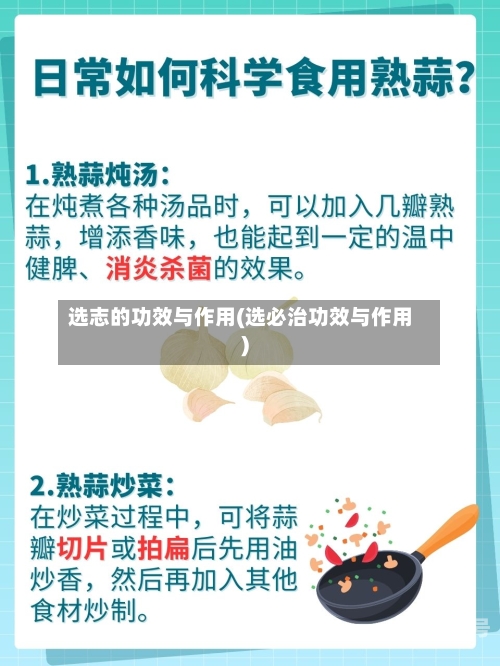选志的功效与作用(选必治功效与作用)