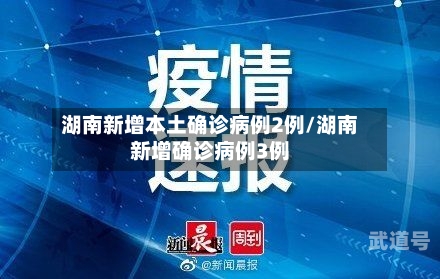 湖南新增本土确诊病例2例/湖南新增确诊病例3例