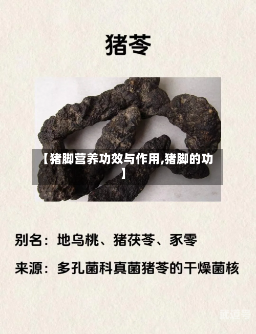 【猪脚营养功效与作用,猪脚的功】