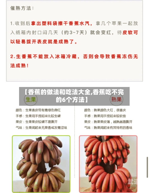 【香蕉的做法和吃法大全,香蕉吃不完的6个方法】