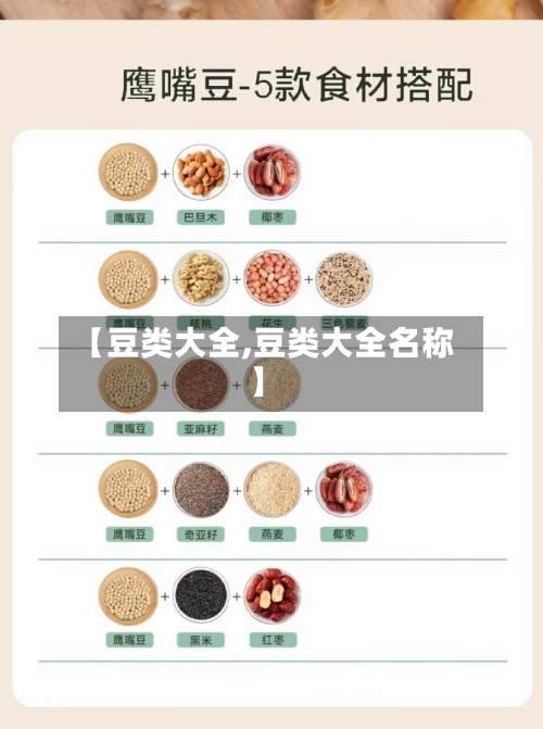 【豆类大全,豆类大全名称】