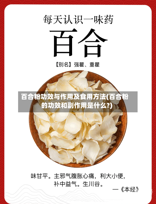 百合粉功效与作用及食用方法(百合粉的功效和副作用是什么?)