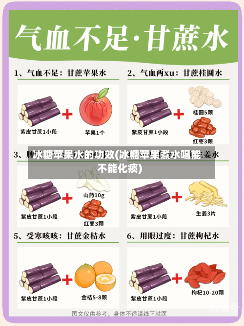 冰糖苹果水的功效(冰糖苹果煮水喝能不能化痰)