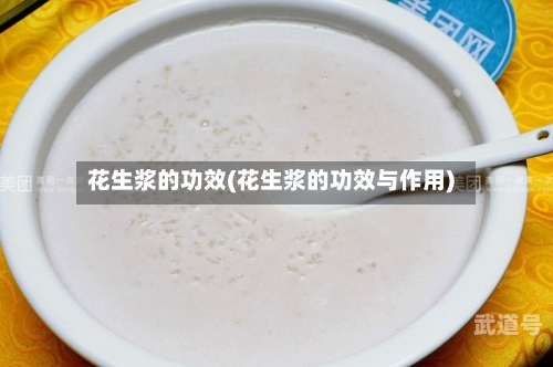 花生浆的功效(花生浆的功效与作用)