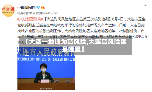 【大连一地调为高风险,大连高风险区是哪里】