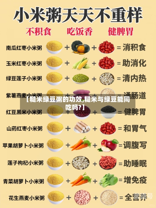 【糙米绿豆粥的功效,糙米与绿豆能同吃吗?】