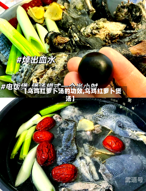 【乌鸡红萝卜汤的功效,乌鸡红萝卜煲汤】