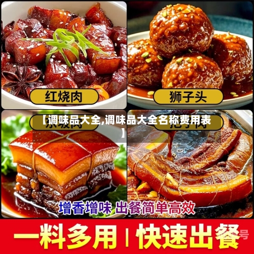 【调味品大全,调味品大全名称费用表】