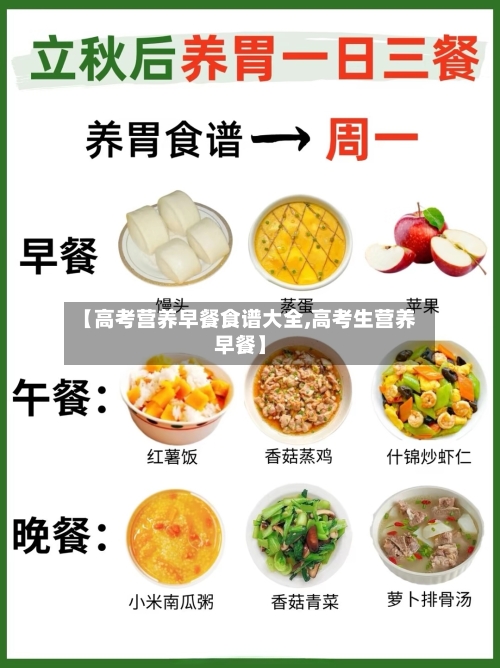 【高考营养早餐食谱大全,高考生营养早餐】