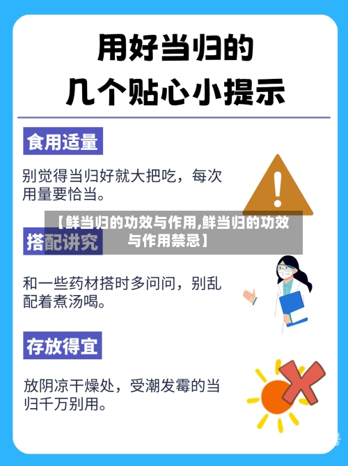 【鲜当归的功效与作用,鲜当归的功效与作用禁忌】